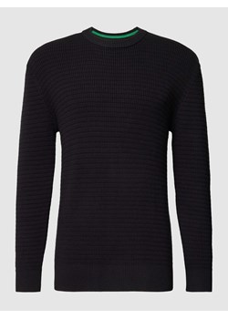 Sweter z dzianiny z fakturowanym wzorem ze sklepu Peek&Cloppenburg  w kategorii Swetry męskie - zdjęcie 168333768