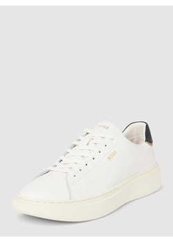 Sneakersy ze skóry z obszyciem w kontrastowym kolorze model ‘Amber’ ze sklepu Peek&Cloppenburg  w kategorii Trampki damskie - zdjęcie 168334348