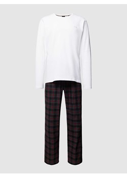 Piżama ze spodniami ze wzorem w szkocką kratę ze sklepu Peek&Cloppenburg  w kategorii Piżamy męskie - zdjęcie 168334409