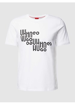 T-shirt z nadrukiem z napisem i logo model ‘Davalon’ ze sklepu Peek&Cloppenburg  w kategorii T-shirty męskie - zdjęcie 168334716