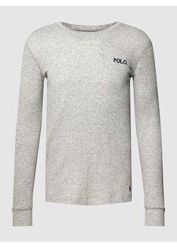 Bluzka z długim rękawem i fakturowanym wzorem model ‘WAFFLE’ ze sklepu Peek&Cloppenburg  w kategorii T-shirty męskie - zdjęcie 168334996