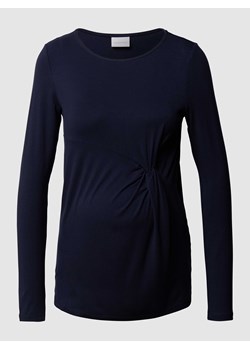 Bluzka ciążowa z długim rękawem i drapowaniem ze sklepu Peek&Cloppenburg  w kategorii Bluzki ciążowe - zdjęcie 168335038