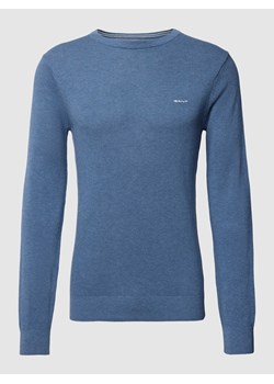 Sweter z wyhaftowanym logo model ‘PIQUE’ ze sklepu Peek&Cloppenburg  w kategorii Swetry męskie - zdjęcie 168335418