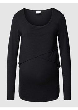 Bluzka ciążowa z długim rękawem w kopertowym stylu model ‘CAMMA JUNE’ ze sklepu Peek&Cloppenburg  w kategorii Bluzki ciążowe - zdjęcie 168335429