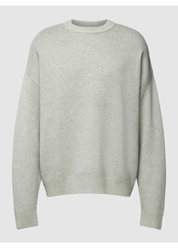 Sweter z dzianiny z efektem melanżu i obniżonymi ramionami ze sklepu Peek&Cloppenburg  w kategorii Swetry męskie - zdjęcie 168335577