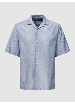 Koszula casualowa z dodatkiem lnu i wzorem w paski model ‘SUMMER’ ze sklepu Peek&Cloppenburg  w kategorii Koszule męskie - zdjęcie 168335585