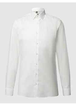 Koszula biznesowa o kroju super slim fit z diagonalu ze sklepu Peek&Cloppenburg  w kategorii Koszule męskie - zdjęcie 168335705