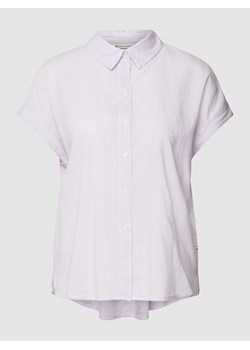 Bluzka z mieszanki wiskozy i bawełny ze wzorem w paski ze sklepu Peek&Cloppenburg  w kategorii Koszule damskie - zdjęcie 168335868