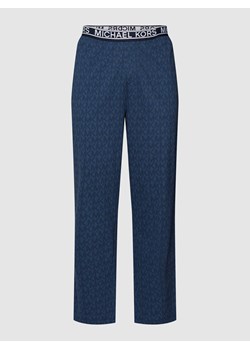 Spodnie dresowe z czystej bawełny z elastycznym paskiem z logo ze sklepu Peek&Cloppenburg  w kategorii Spodnie męskie - zdjęcie 168336128