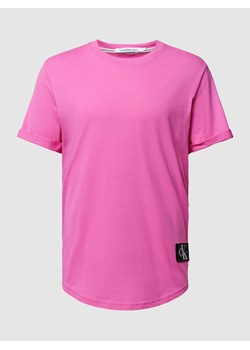 T-shirt z naszywką z logo ze sklepu Peek&Cloppenburg  w kategorii T-shirty męskie - zdjęcie 168336129