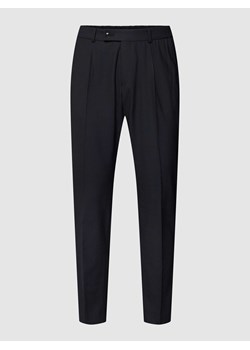 Spodnie do garnituru z zakładkami w pasie model ‘Charlie’ ze sklepu Peek&Cloppenburg  w kategorii Spodnie męskie - zdjęcie 168336207