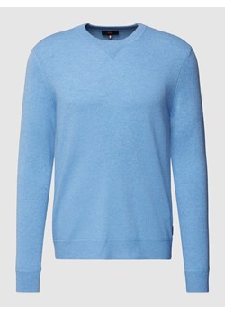 Sweter z dzianiny z detalem z logo model ‘Round’ ze sklepu Peek&Cloppenburg  w kategorii Swetry męskie - zdjęcie 168336358