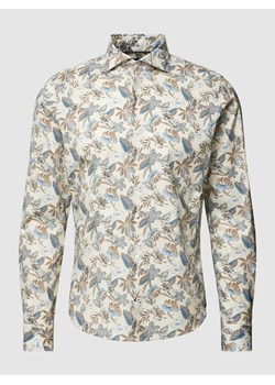Koszula casualowa o kroju slim fit z kwiatowym wzorem model ‘Pai-W’ ze sklepu Peek&Cloppenburg  w kategorii Koszule męskie - zdjęcie 168336708