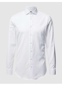 Koszula biznesowa o kroju slim fit z diagonalu ze sklepu Peek&Cloppenburg  w kategorii Koszule męskie - zdjęcie 168337346