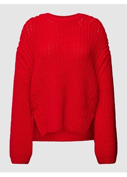 Sweter z dzianiny z bocznymi rozcięciami ze sklepu Peek&Cloppenburg  w kategorii Swetry damskie - zdjęcie 168337556