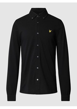 Koszula casualowa o kroju slim fit z wyhaftowanym logo ze sklepu Peek&Cloppenburg  w kategorii Koszule męskie - zdjęcie 168337625
