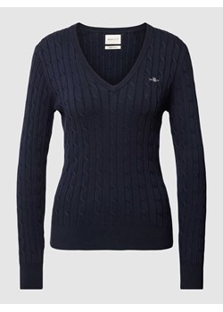 Sweter z dzianiny z detalem z logo ze sklepu Peek&Cloppenburg  w kategorii Swetry damskie - zdjęcie 168337838