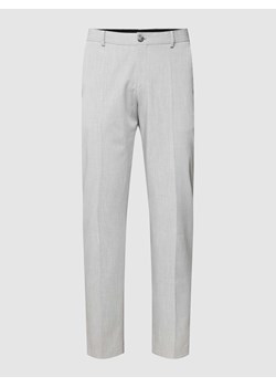 Spodnie do garnituru o kroju slim fit z zapięciem na guzik i zamek błyskawiczny ze sklepu Peek&Cloppenburg  w kategorii Spodnie męskie - zdjęcie 168338037
