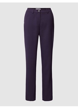Spodnie materiałowe w jednolitym kolorze ze sklepu Peek&Cloppenburg  w kategorii Spodnie damskie - zdjęcie 168338499