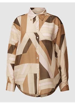 Bluzka z dodatkiem jedwabiu i wzorem na całej powierzchni ze sklepu Peek&Cloppenburg  w kategorii Koszule damskie - zdjęcie 168338588