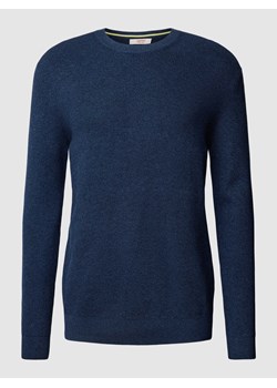 Sweter z dzianiny z prążkowanymi wykończeniami ze sklepu Peek&Cloppenburg  w kategorii Swetry męskie - zdjęcie 168339716