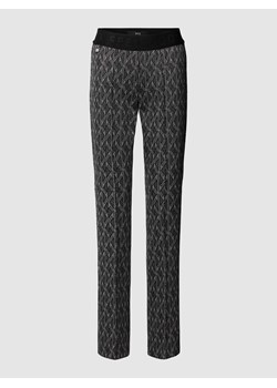 Spodnie materiałowe z graficznym wzorem model ‘MALOU’ ze sklepu Peek&Cloppenburg  w kategorii Spodnie damskie - zdjęcie 168340537