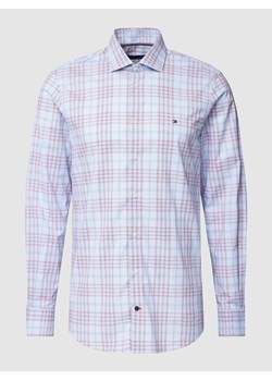 Koszula biznesowa o kroju stretch slim fit z bawełny ze wzorem w kratę glencheck ze sklepu Peek&Cloppenburg  w kategorii Koszule męskie - zdjęcie 168341295