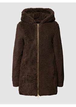 Płaszcz z futerkiem ze sklepu Peek&Cloppenburg  w kategorii Płaszcze damskie - zdjęcie 168341549