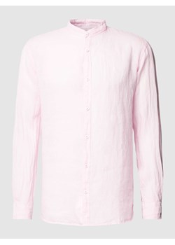 Koszula casualowa z lnu ze stójką ze sklepu Peek&Cloppenburg  w kategorii Koszule męskie - zdjęcie 168341769