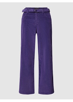 Spodnie sztruksowe z paskiem model ‘LINN’ ze sklepu Peek&Cloppenburg  w kategorii Spodnie damskie - zdjęcie 168341857