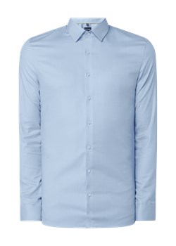 Koszula biznesowa o kroju super slim fit z diagonalu ze sklepu Peek&Cloppenburg  w kategorii Koszule męskie - zdjęcie 168342098