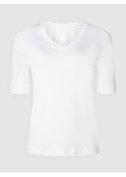 T-shirt z efektem prążkowania ze sklepu Peek&Cloppenburg  w kategorii Bluzki damskie - zdjęcie 168342277
