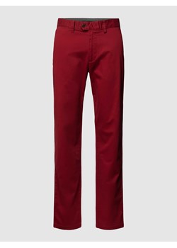 Spodnie materiałowe w jednolitym kolorze ze sklepu Peek&Cloppenburg  w kategorii Spodnie męskie - zdjęcie 168342678