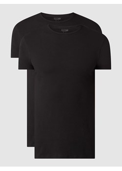 T-shirt o kroju regular fit z bawełny w zestawie 2 szt ze sklepu Peek&Cloppenburg  w kategorii Podkoszulki męskie - zdjęcie 168342819