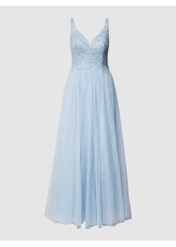 Sukienka wieczorowa z cekinami i ozdobnymi perełkami ze sklepu Peek&Cloppenburg  w kategorii Sukienki - zdjęcie 168342826
