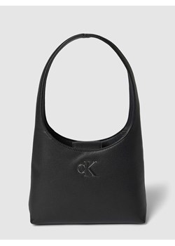 Torba na ramię z aplikacją logo model ‘MINIMAL MONOGRAM’ ze sklepu Peek&Cloppenburg  w kategorii Torby Shopper bag - zdjęcie 168342846