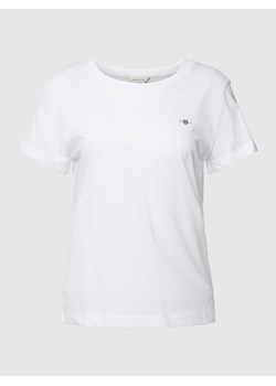 T-shirt z wyhaftowanym logo model ‘SHIELD’ ze sklepu Peek&Cloppenburg  w kategorii Bluzki damskie - zdjęcie 168343438
