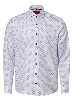 Finshley & Harding Koszula męska - Non-iron - Dwuwarstwowa Mężczyźni Slim Fit Bawełna biały wzorzysty ze sklepu vangraaf w kategorii Koszule męskie - zdjęcie 168347267