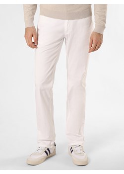 BRAX Spodnie - Cadiz Mężczyźni Bawełna biały jednolity ze sklepu vangraaf w kategorii Spodnie męskie - zdjęcie 168347328
