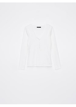 Mohito - Bawełniana bluzka - kremowy ze sklepu Mohito w kategorii Bluzki damskie - zdjęcie 168348465