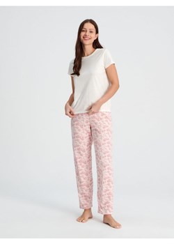 Sinsay - Piżama bawełniana - kremowy ze sklepu Sinsay w kategorii Piżamy damskie - zdjęcie 168376295