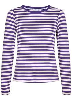 NÜMPH Koszulka &quot;Dizzy&quot; w kolorze fioletowo-białym ze sklepu Limango Polska w kategorii Bluzki damskie - zdjęcie 168377107