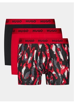 Hugo Komplet 3 par bokserek Boxerbr Trplt Design 50510192 Czerwony ze sklepu MODIVO w kategorii Majtki męskie - zdjęcie 168377367