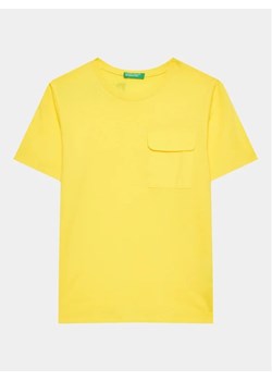 United Colors Of Benetton T-Shirt 3096G1097 Żółty Regular Fit ze sklepu MODIVO w kategorii T-shirty chłopięce - zdjęcie 168378645