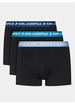 KARL LAGERFELD Komplet 3 par bokserek 240M2108 Niebieski ze sklepu MODIVO w kategorii Majtki męskie - zdjęcie 168381706