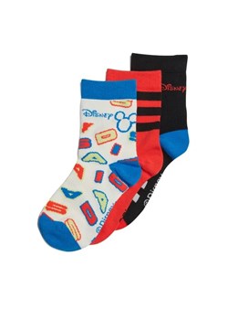 adidas Zestaw 3 par wysokich skarpet dziecięcych Mickey Mouse Crew Socks 3 Pairs IB6776 Kolorowy ze sklepu MODIVO w kategorii Skarpetki dziecięce - zdjęcie 168382485