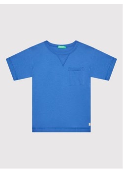 United Colors Of Benetton T-Shirt 3I1XC101W Niebieski Regular Fit ze sklepu MODIVO w kategorii T-shirty chłopięce - zdjęcie 168383245