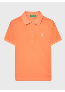United Colors Of Benetton Polo 3089G300D Pomarańczowy Slim Fit ze sklepu MODIVO w kategorii T-shirty chłopięce - zdjęcie 168395038