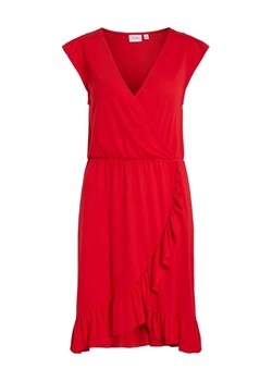 Vila Sukienka codzienna Mooney 14085633 Czerwony Regular Fit ze sklepu MODIVO w kategorii Sukienki - zdjęcie 168395495