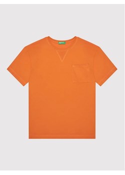 United Colors Of Benetton T-Shirt 3I1XC101W Pomarańczowy Regular Fit ze sklepu MODIVO w kategorii T-shirty chłopięce - zdjęcie 168396646